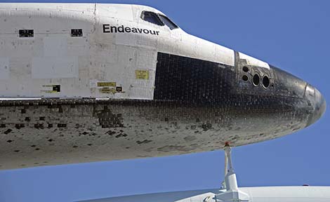 Space Shuttle Endeavour at NASA Dryden Flight Research Center, September 20, 2012 
 style=